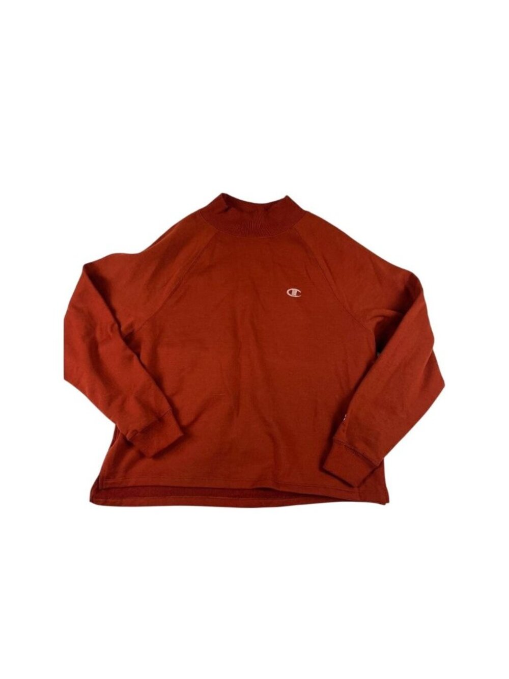 Champion Mens Rust Orange Crewneck Sweatshirt XL Embroidered C Logo